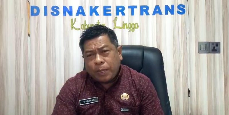 Kadisnakertrans Lingga Sabirin (Foto : Zonamu/Paino)