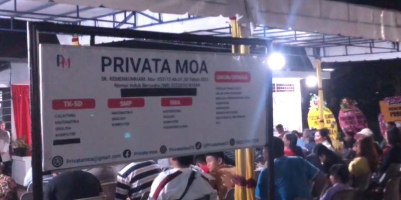 Hadirnya Bimbel Privata MOA di Dabo Singkep Membawa Nuansa Baru (Foto : Zonamu/Iman)