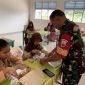 Kodim 0315/TPI Beri Makan Bergizi Gratis Ke SDN 010 Singkep (Foto : Zonamu/Wandi)