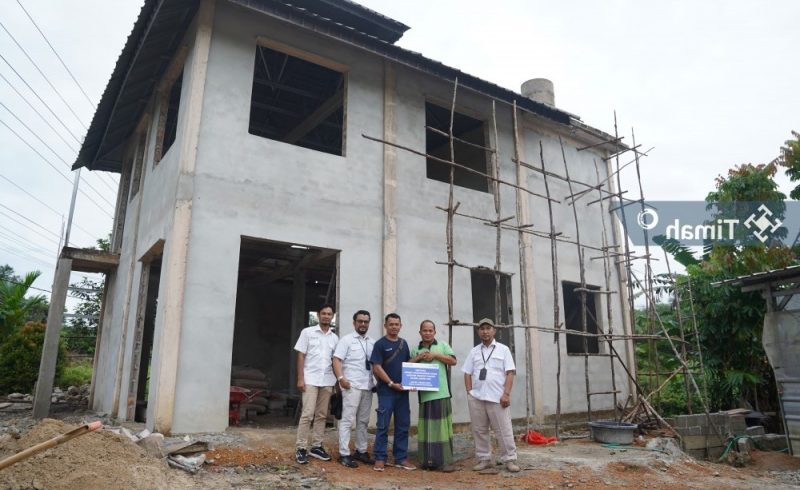 Tempat Ibadah Yayasan Bengkel Hati Ruhul Ikhlas Desa Tugang Kelapa, Kabupaten Bangka Barat menerima bantuan dari PT Timah Tbk | Foto: Zonamu/Humas PT Timah