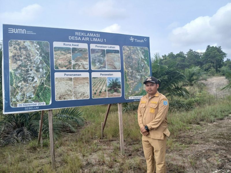 Lahan Bekas Tambang di Desa Air Limau, Bangka Barat dijadikan kawasan perkebunan oleh PT Timah | Foto: Zonamu/Humas PT Timah