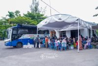 Antusias masyarakat padati Mobil Sehat PT Timah untuk berobat | Zonamu/Humas PT Timah