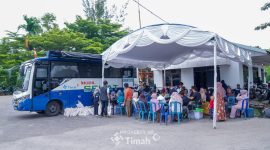 Antusias masyarakat padati Mobil Sehat PT Timah untuk berobat | Zonamu/Humas PT Timah