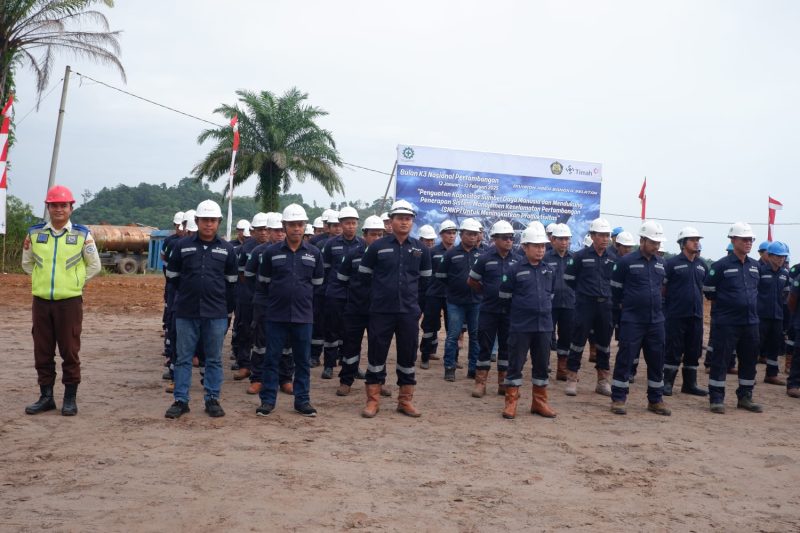 Apel dan Simulasi Keselamatan PT Timah, dalam rangka semarak Bulan K3 Nasional | Foto: Zonamu/Humas PT Timah