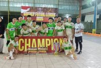 Tim KCT Raih Juara Pertama Turnamen Liga Futsal Singkep (Foto : Zonamu/Ari)
