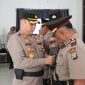 Kapolres Lingga Pimpin Upacara Sertijab Kabag Ops (Foto : Zonamu/Suji)