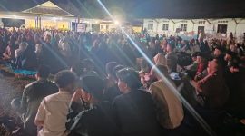Ratusan Warga Dabo Singkep Hadiri Tabligh Akbar Di Setajam | Foto : Zonamu/Wandi