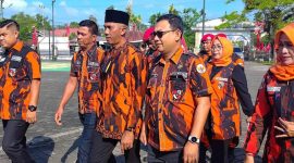 Ketua MPC PP Lingga Armanto saat menggelar Muscablub | Foto : Zonamu/Wandi)
