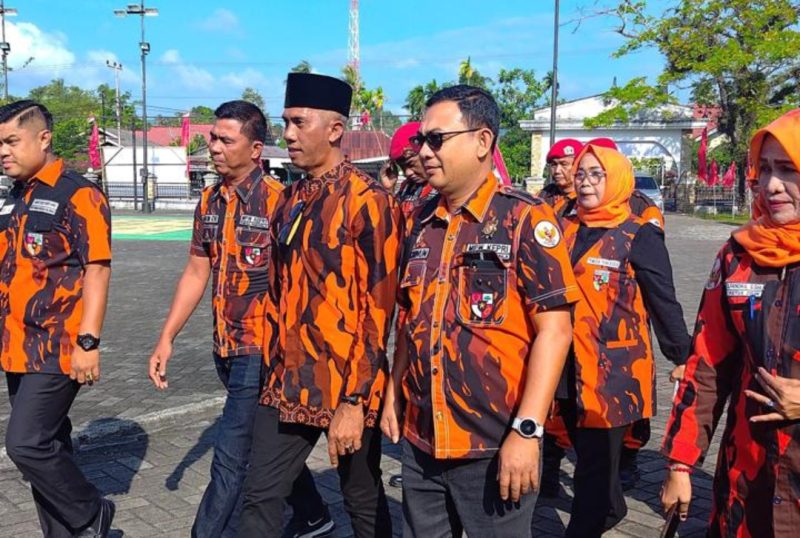 Ketua MPC PP Lingga Armanto saat menggelar Muscablub | Foto : Zonamu/Wandi)