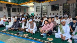 Pengurus Masjid Jamii' Al-Aula Gelar Buka Puasa Bersama di Lapas Dabo Singkep | foto : zonamu/Toni