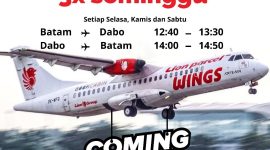 Wings Air Kembali Layani Penerbangan Dabo-Batam Mulai 30 Maret 2025 | foto : zonamu/istimewa
