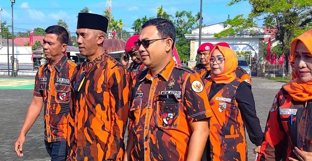 Ormas PP saat akan melaksanakan pelantikan | Foto : Zonamu/Arman