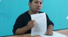 Ronald Reagen Barimbing, Kuasa Hukum terduga pelaku Ferry dan Heri gelar konferensi pers pada, Sabtu (26/4/2025) | Foto: Rian