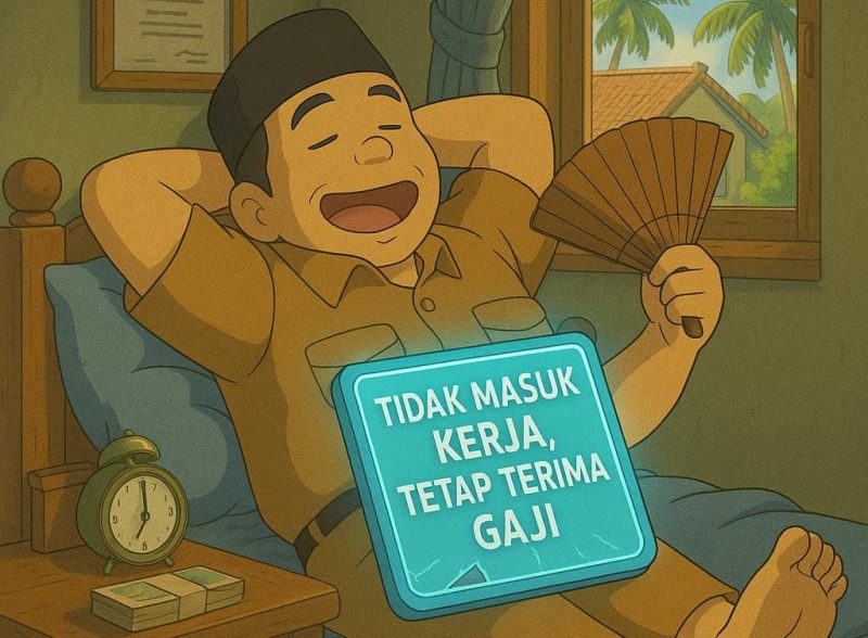 Ilustrasi ASN tak masuk kerja tetap terima gaji | Foto: Zonamu/Wandi