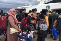 Potret Arus balik di pelabuhan Jagoh | foto : Zonamu/Wandi