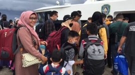 Potret Arus balik di pelabuhan Jagoh | foto : Zonamu/Wandi