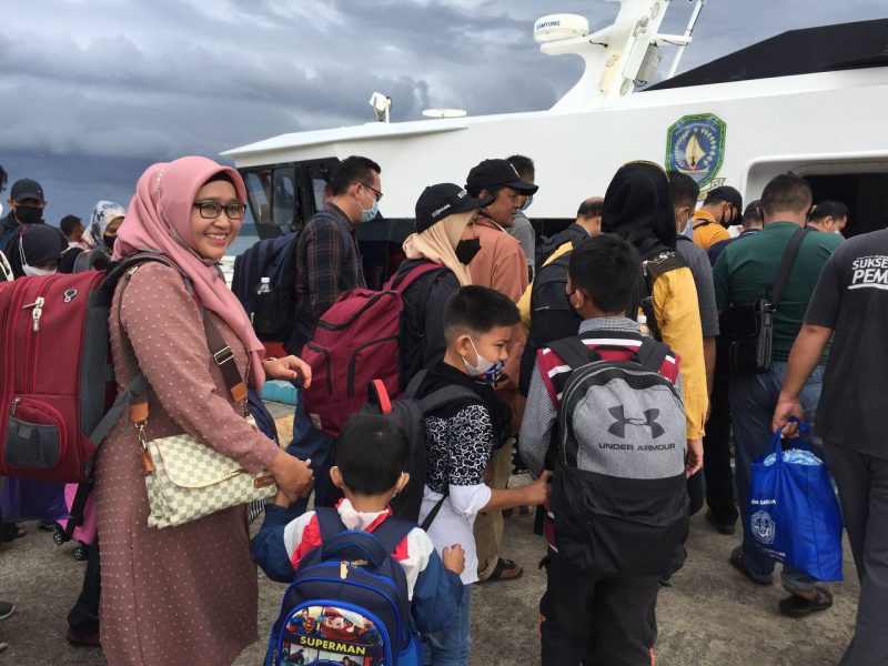 Potret Arus balik di pelabuhan Jagoh | foto : Zonamu/Wandi