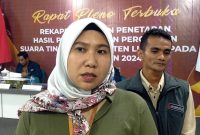 Ketua Bawaslu Lingga Fidya Asrina | foto : Zonamu/Wandi