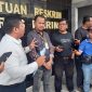 Jurnalis, Iskandar Tanjung didampingi pengacaranya, Ronal Barimbing | Foto: Rian