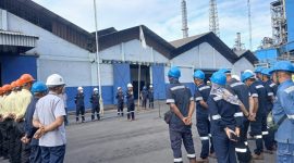 PT Timah gelar apel K3 di Wilayah Operasional Pangkal Pinang | Foto: Zonamu/Humas PT Timah