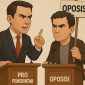 Ilustrasi Pro dan Oposisi | Foto : Zonamu/Wandi