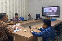 Kadishub Lingga saat zoom bersama pihak ASDP | Foto : Zonamu/Ist