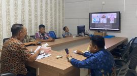 Kadishub Lingga saat zoom bersama pihak ASDP | Foto : Zonamu/Ist