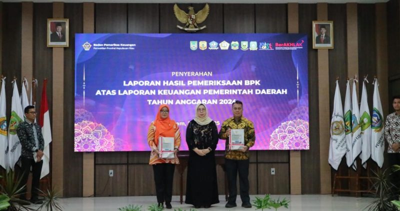 Delapan Kali Berturut, Pemkab Lingga Kembali Raih Opini WTP dari BPK | Foto : Zonamu/Ist