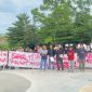 Aliansi Mahasiswa Kabupaten Karimun Tanjungpinang-Bintan menggelar Aksi Damai tuntut kejelasan Perda Beasiswa | Foto: Zonamu/WR
