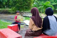 Taman Baca Rumah Stannia di Komplek Unit Metalurgi PT Timah Tbk, Bangka Barat tetap eksis hingga saat ini | Foto: Zonamu/Humas PT Timah
