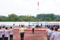 Upacara bendera digelar PT Timah dalam rangka memperingati Hari Kebangkitan Nasional ke-117 | Foto: Zonamu/Humas PT Timah
