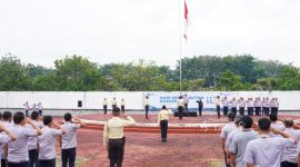 Upacara bendera digelar PT Timah dalam rangka memperingati Hari Kebangkitan Nasional ke-117 | Foto: Zonamu/Humas PT Timah