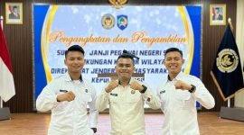 Tiga Calon Pegawai Negeri Sipil Rutan Kelas IIb Tanjungbalai Karimun yang melaksanakan prosesi pengambilan sumpah janji | Foto: Humas Rutan