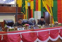 DPRD Lingga saat melaksanakan rapat raperda | foto : Zonamu/Diskominfo Lingga