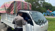 Satlantas Tertibkan Kendaraan ODOL di Pelabuhan Roro Jagoh | Foto : Zonamu/Humas