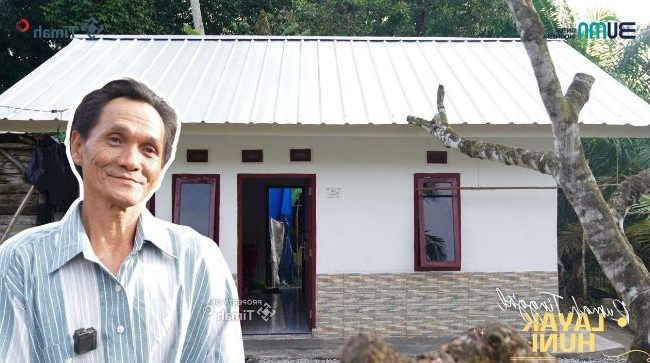 Penampakan rumah Suparjan, Warga Dusun Sumbawa Desa Pemali, Kabupaten Bangka yang dibangun oleh PT Timah | Foto: Zonamu/Humas PT Timah