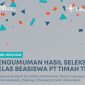 Flyer Pengumuman Hasil Seleksi Kelas Beasiswa PT Timah Tbk Tahun 2025 | Foto: Zonamu/Humas PT Timah