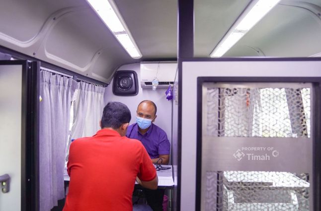 Mobil sehat PT Timah kembali layani pemeriksaan kesehatan gratis kepada masyarakat di Kundur, Kabupaten Karimun | Foto: Zonamu/Humas PT Timah