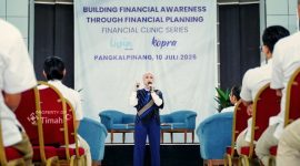 PT Timah Tbk berkolaborasi dengan Bank Mandiri menggelar seminar Building Financial Awarness Through Financial Planning secara hybird dari Graha Timah Pangkalpinang | Foto: Zonamu/Humas PT Timah