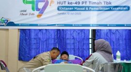 Rangkaian HUT ke-49, PT Timah kembali gelar khitanan massal di Graha Timah, Kantor Wilayah Operasi Kundur, Kabupaten Karimun, Provinsi Kepulauan Riau | Foto: Zonamu/Humas PT Timah