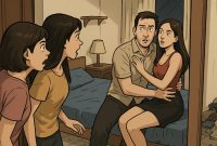 Ilustrasi perselingkuhan suami istri | Foto : Zonamu/AI