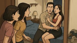 Ilustrasi perselingkuhan suami istri | Foto : Zonamu/AI