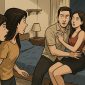 Ilustrasi perselingkuhan suami istri | Foto : Zonamu/AI