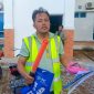 Drahmendra Situmorang, Juru Parkir Kedai Kopi Lawet ketika mendatangi Kantor Dinas Perhubungan Kabupaten Karimun pada, Senin (21/7/2025) | Foto: Rian