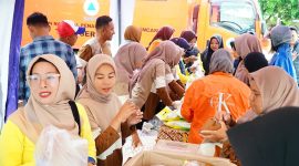 Gerakan Pangan Murah yang dilaksanakan di Daik Lingga | Foto : Zonamu/Diskominfo Lingga