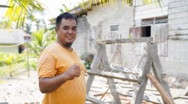 PT Timah buat atraktor cumi di Kecamatan Belinyu, Kabupaten Bangka, untuk mendukung pelestarian lingkungan laut | Foto: Zonamu/Humas PT Timah