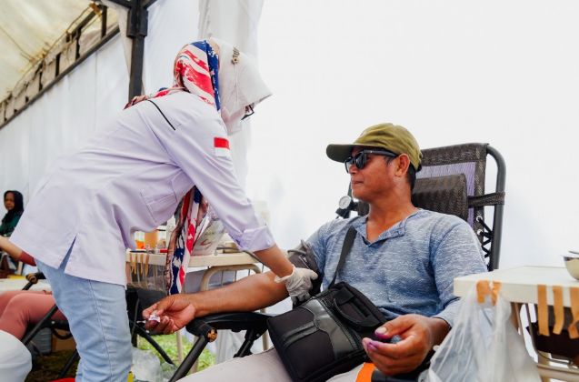 HUT ke-49, PT Timah gelar aksi donor darah di Lapangan Bola Kompleks PT Timah Mentok, Bangka Barat | Foto: Zonamu/Humas PT Timah
