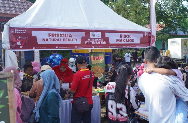 Bazar UMKM meriahkan Pekan Sehat HUT ke-49 PT Timah di Kabupaten Belitung Timur | Foto: Zonamu/Humas PT Timah