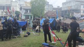 Potret Kesiapan Peserta Memasang Tenda | Foto : Zonamu/Wandi