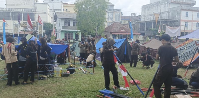 Potret Kesiapan Peserta Memasang Tenda | Foto : Zonamu/Wandi